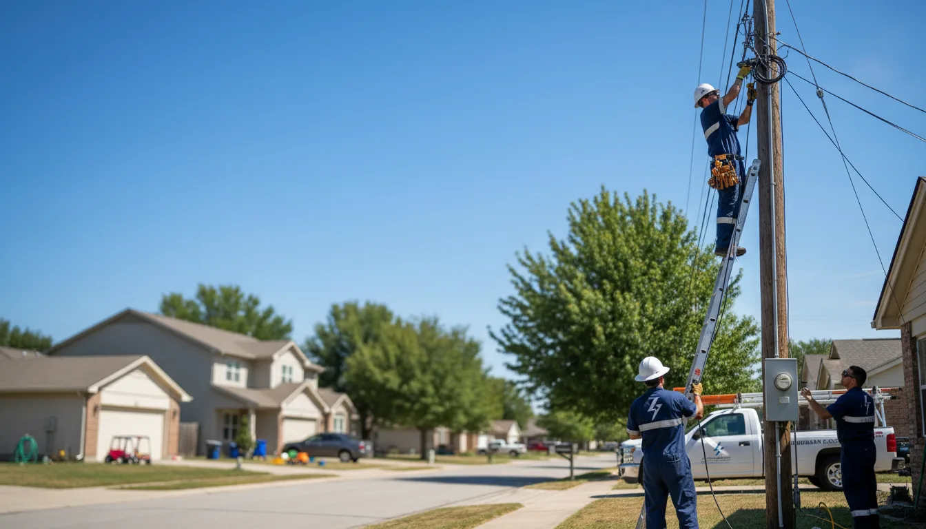 Residential electrician providing installation services in Coal Hill, AR